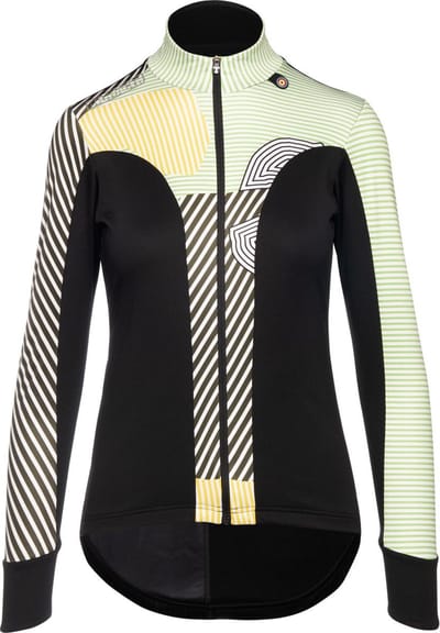 Bioracer Woman Tempest Light Jacket Subli Kontur Olive/Yellow Maat XL