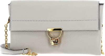 COCCINELLE Leren Schoudertas Arlettis Handbag Gelso Lichtgrijs