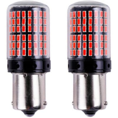 Auto Richtingaanwijzer Stop Lamp Waterdicht IP65 Indicator Licht 2 stks 1156 3014 144smd 1157 T20 rood