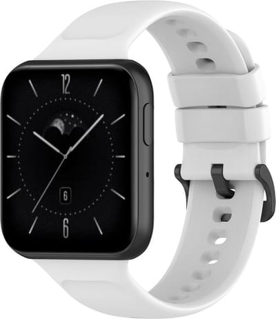 Siliconen bandje - geschikt voor OPPO Watch 3 - wit