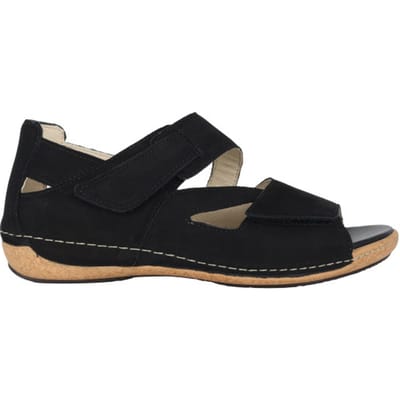 Waldläufer Heliett - dames sandaal - zwart - maat 42.5 (EU) 8.5 (UK)