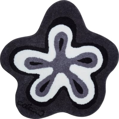 Ultrazachte en absorberende antislip badmat rond 80 cm - Antraciet