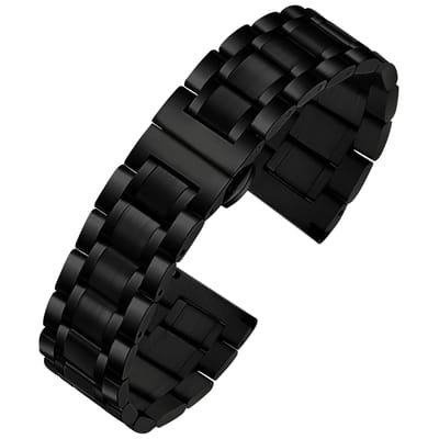 Dailygoods- Horlogeband Roestvrij Staal - Quick Release - Horlogebandje Heren/Dames - Vervangend Bandje - 12/16/18/20/22/24 mm - Gepolijst/Geborsteld Afwerking