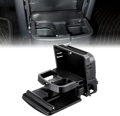 Achterste armsteun drinkhouder voor VW EOS, Golf V, Golf VI en Jetta III - Zwart, multifunctionele autocuphouder voor optimaal gebruiksgemak