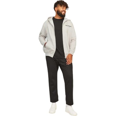 Jack And Jones Heren Vester-hoodie met doorlopende rits (Maanstraal)
