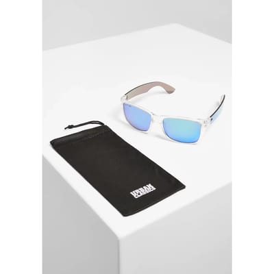 Urban Classics - 110 Sunglasses UC transparent/blue one size Zonnebril - Wit/Blauw