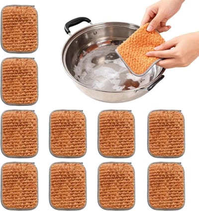 Schuurpads - Scrubbers Vaatdoeken - Keuken Schoonmaken - Dubbelzijdig Ontwerp - 10 Stuks - Niet gespecificeerd
