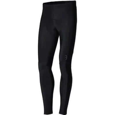 BBB Cycling Quadra Lange Fietsbroek met Zeem - Zonder Bretels - Thermo Wielrenbroek - Fiets Broek 5-15 Cº - Zwart - Maat M
