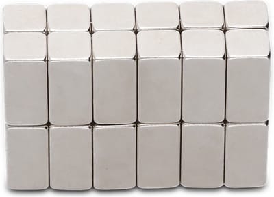 Supermagneetjes - Magneten voor radiatorfolie 20 stuks - Blokmagneten - Vernikkeld