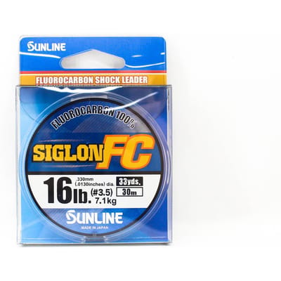 Sunline Fluorocarbon Onderlijn Siglon FC 100% 30m 16lb Diameter 0.33mm (8210) schoon