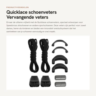 Dailygoods- Schoenveters 140 cm - Elastische Veters - Vervangende Veters - Snelsluitsysteem - Voor Dames/Heren/Kinderen - Hoogwaardig Polyester