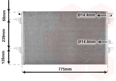 Van Wezel - LUCHTCONDENSATOR VOOR RENAULT ESPACE 2002-2006 8200033733