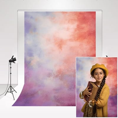 Dailygoods- Achtergrond kleurrijke abstracte wolk - Achtergrond fotografie 1,5 x 2,2 m - Microvezel materiaal - Huidvriendelijk - Decoratieve achtergrond - Professionele kwaliteit - Fotografie Backdrop