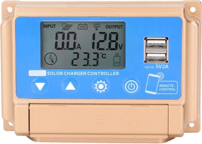 MPPT Zonnelaadregelaar 30A met LCD Scherm en Dubbele USB - 12V/24V Automatische Instelling