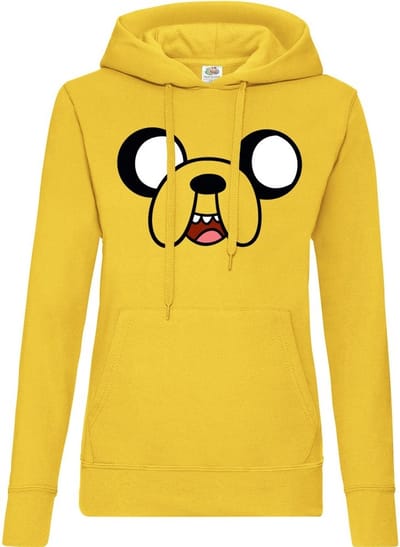 Adventure Time Jake The Dog Girls dameshoodie geel