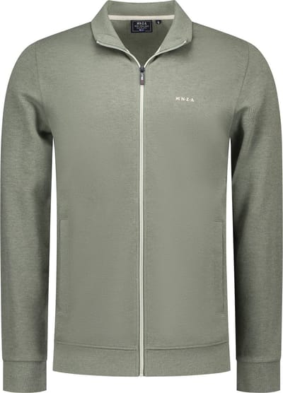 NZA - Groen katoenen vest met rits
