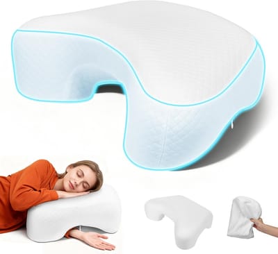 Ergonomisch Zijslaper Kussen van Traagschuim voor Rug- en Buikslapers