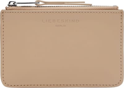 LIEBESKIND BERLIN Leren Kaarthouder Paper Bag Carter Star Card Holder Sandy Beige