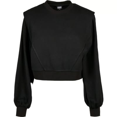 Sweatshirt ronde hals vrouw Urban Classics ded shoulder modal terry (Grandes tailles)
