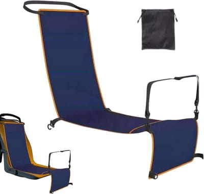Vliegtuig Voetsteun - Reis Hangmat - Comfortabel Reizen - Anti-slip Ontwerp - 150x41 cm - Zwart