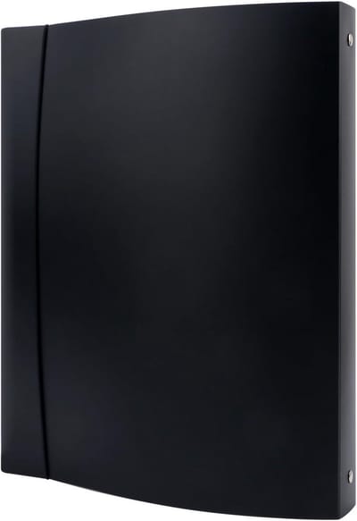 Transparante A4 4-Ring Binder Cover van Zacht PVC voor Navulbare Notitieboekjes met Matte Oppervlak voor Stempel- en Stansopslag - Duurzaam en Praktisch