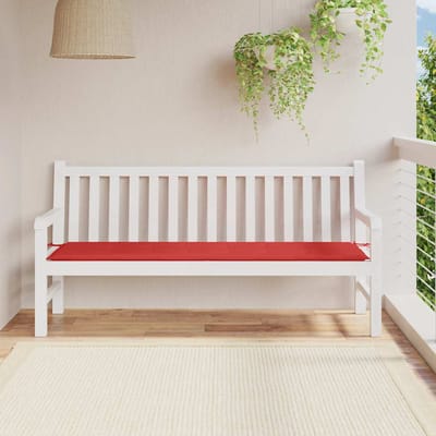 vidaXL - Tuinbankkussen - 180x50x3 - cm - oxford - stof - rood