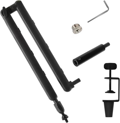 Verstelbare Metalen Microfoon Boom Arm Stand Opvouwbare Ontwerp Voor Studio Live Uitzending Voice Chatten Verstelbare Mic Stand Aluminium