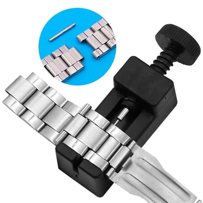 CHPN - Horlogeband inkorter - Horloge Pin Verwijderaar - Horlogegereedschap - Eenvoudig Schakels Verwijderen - Zwart - Universeel - 2 stuks