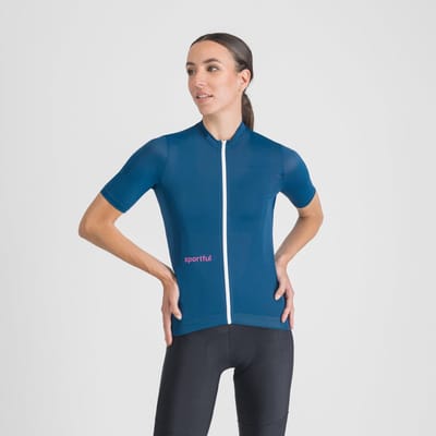 Sportful Classic fietsshirt korte mouwen dames TEAL BLUE - Vrouwen - maat S