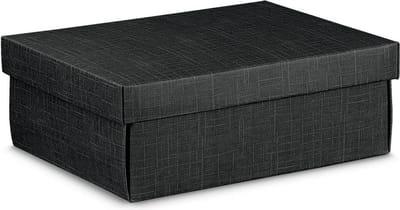 Geschenkdoos, cadeaudoos met deksel karton ZWART, 34x25x12cm (10 stuks)