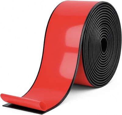 Zelfklevende Rubber Strips 50 mm x 2 mm x 3 m voor Schokabsorptie, Geluidsisolatie en Bescherming