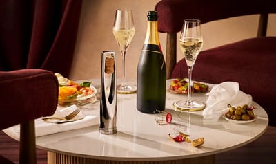 LE CREUSET - Wijnaccessiores - Champagenopener Nikkel Zwart