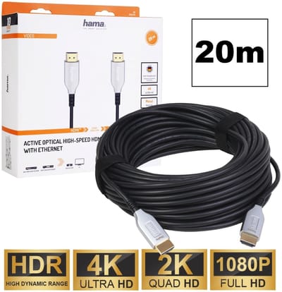 Hama Optische Actieve HDMI™-kabel Stekker - Stekker 4K Verguld 20 M