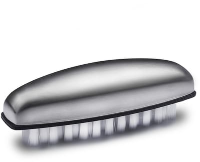 Crrynuo RVS Geurverwijderaar & Handborstel - 1 Stuk - 304 Roestvrij Staal - Wit - 10.2cm - Multifunctionele Nagelborstel - Verwijder Kookluchten & Schone Nagels