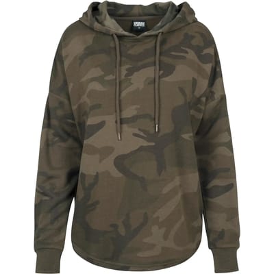 Urban Classics - Oversize Camo Hoodie/trui - S - Groen