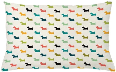 ABAKUHAUS Kussenhoes – Schotse Terriër – Dubbelzijdig bedrukt – Rits – 65x40 cm – Veelkleurig