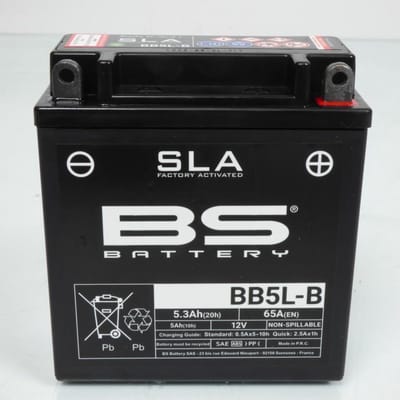 SLA BS-accu voor Aprilia 50 SR-scooter www nescaper 1997 tot 1999 yb5l-b / 12 V 5,3 Ah nieuw