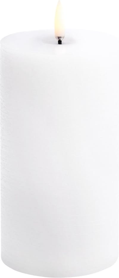 Uyuni led-kaars Melted 7,8 x 15cm nordic white