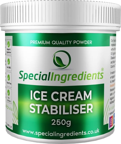 Ijs Stabilisator - 250 g - Ice Cream Stabiliser - Professioneel Roomijs en Sorbetijs - Moderne Gastronomie - Moleculair Koken - Hersluitbare Pot - Recycled Plastic