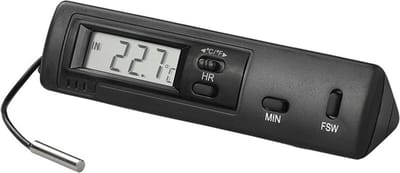 ProPlus Thermometer auto - binnen/buiten temperatuur - zwart