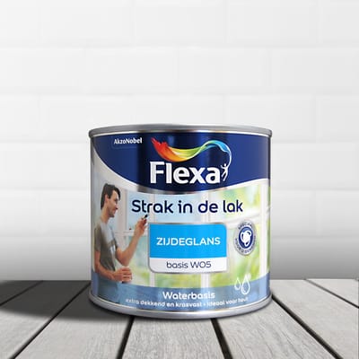 Flexa - Strak in de Lak Binnenlak Zijdeglans - Midden Kokos - Mengverf - 1 L