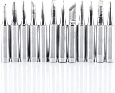 Set van 12 Interchangeable Soldering Iron Tips voor Solderen, Geschikt voor Diverse Soldering Stations en Elektronica Projecten
