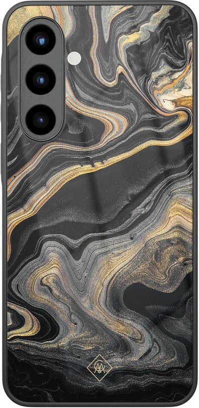Casimoda® hoesje - Geschikt voor Samsung Galaxy A57 - Marbling - Luxe Hard Case Zwart - Backcover telefoonhoesje - Zwart
