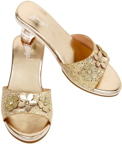 Souza Slipper - Hoge hak Ellina - Goud Metallic - Maat 24 / 25