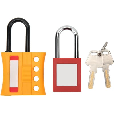 Lockout Tagout Slot Hasp Kit 4 Gaten Geïsoleerd Nylon ABS LOTO Veiligheidsslot voor Industrieel Chemisch orange