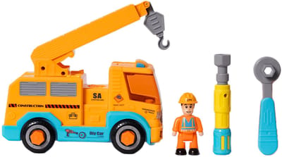 Speelgoedtopdeals - Demonteerbare Kraanwagen - Educatief Speelgoed – DIY met schroevendraaier