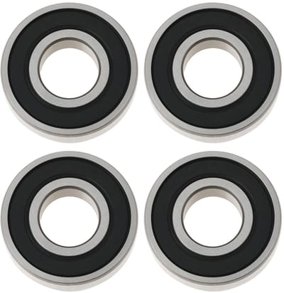 Dailygoods- Verticuteerlagers 4 Stuks - Buitendiameter 35mm - Binnendiameter 15mm - Binnendiameter 11mm - Compatibel met Qualcast/Atco - Hoogwaardige metalen constructie - Lagers