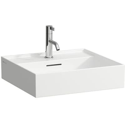 LAUFEN Kartell countertop washbasin 50 x 46 cm, with 1 tap hole H8163320001041