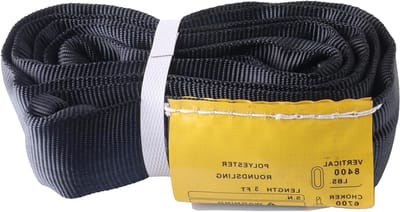Polyester Ronde Sling - Hefriem Tilband - Aerial Circus - Hoge Sterkte Vezels - 5FT - Geel