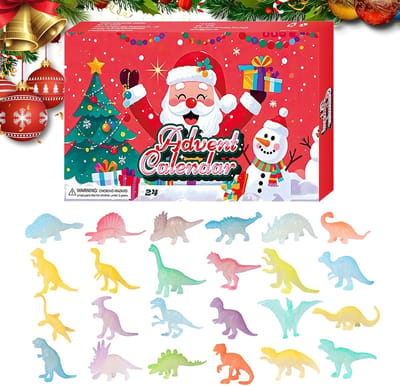 Adventskalender 2025 - Adventskalender Kinder - Adventskalender Dinosaurus - Aftellen naar 24 dagen - Adventskalender ritueel 2025 - Kerstcadeau - Uniek kerstcadeau voor jongens en meisjes - Lichtgevende dinosaurussen